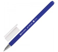 Ручка гелевая BRAUBERG Matt Gel, синяя, узел 0,5 мм, линия 0,35 мм, арт. 142945