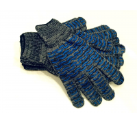 Перчатки ХБ прорезиненные, утепленные (волна/зима)