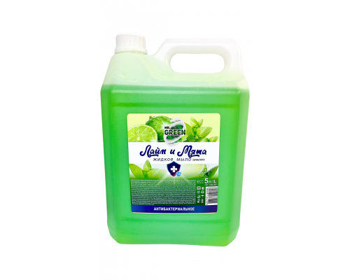 Жидкое мыло антибактериальное Mr.Green 5 л (лайм и мята), арт. 40808