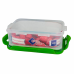 Контейнер пластиковый для пищевых продуктов, прямоугольный цветная крышка 0,5, LIDCOL 2-1 (20)