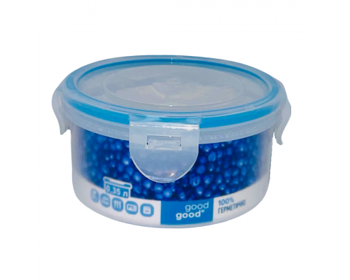 Контейнер пластиковый круглый для пищевый продуктов 0,35 л, R2-1 (54)