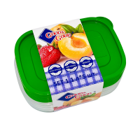 Набор из 5 пластиковых прямоугольных контейнеров для пищевых продуктов ONE TOUCH 1,1 л, SREC 3-5 (18)