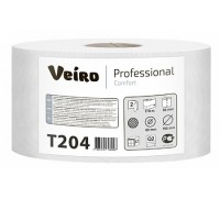 Туалетная бумага Veiro Comfort Т204, 170 м, белая, 2 слоя, 12 рул/уп
