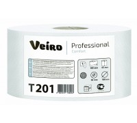 Туалетная бумага Veiro Comfort Т201, 200 м, белая, 1 слой, 12 рул/уп