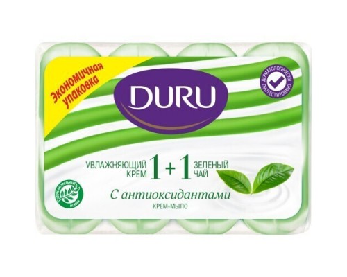 Мыло туалетное Duru Зеленый чай 1+1 4*90 г