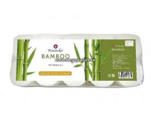 Туалетная бумага Kaineko Bamboo 3 слоя, 10 рул/уп, 30 м